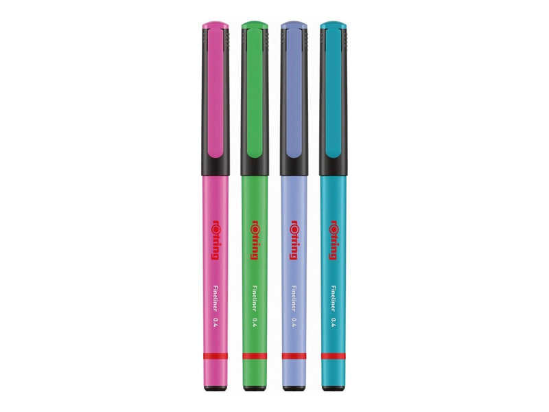 Rotring - fineliner - assorted colours (pack of 4)