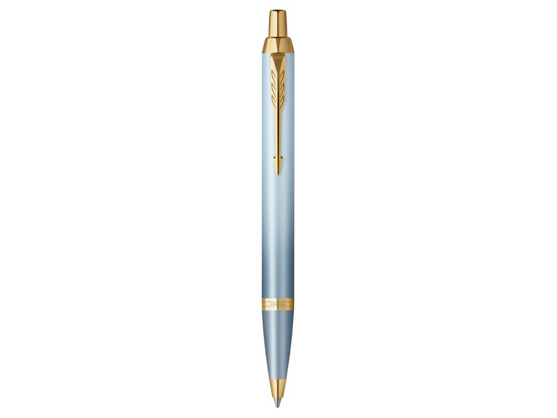 Parker IM Writing Rituals | Ballpoint Pen | Turquoise Green Finish with Gradient | Gold Trims | Medium Point | Blue Ink | Gift B