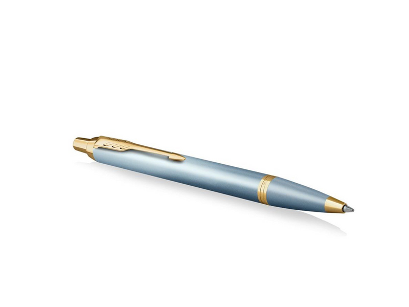 Parker IM Writing Rituals | Ballpoint Pen | Turquoise Green Finish with Gradient | Gold Trims | Medium Point | Blue Ink | Gift B