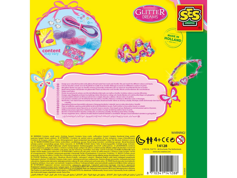 SES Creative Glitter Bracelets