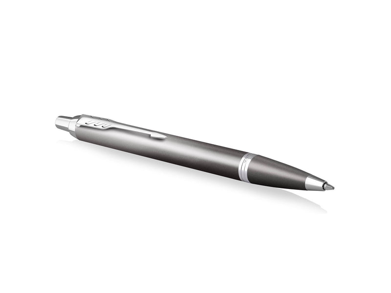Parker IM Writing Rituals | Ballpoint Pen | Grey Finish with Gradient | Chrome Trims | Medium Point | Blue Ink | Gift Box