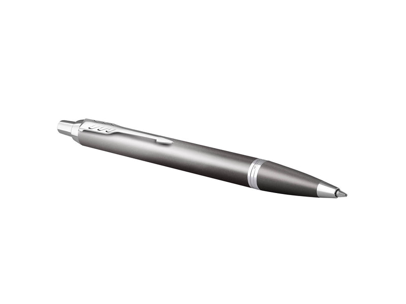 Parker IM Writing Rituals | Ballpoint Pen | Grey Finish with Gradient | Chrome Trims | Medium Point | Blue Ink | Gift Box