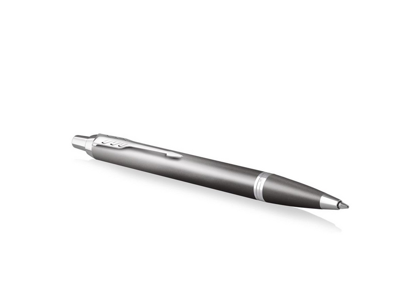 Parker IM Writing Rituals | Ballpoint Pen | Grey Finish with Gradient | Chrome Trims | Medium Point | Blue Ink | Gift Box