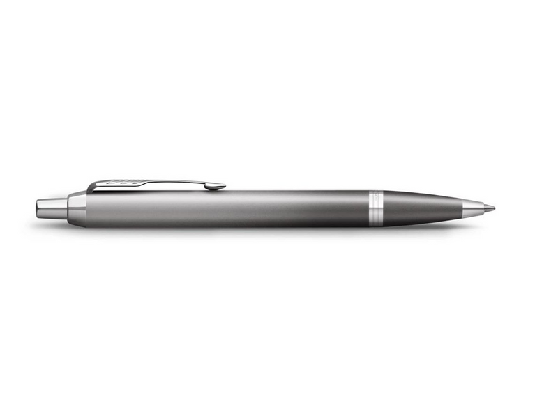 Parker IM Writing Rituals | Ballpoint Pen | Grey Finish with Gradient | Chrome Trims | Medium Point | Blue Ink | Gift Box