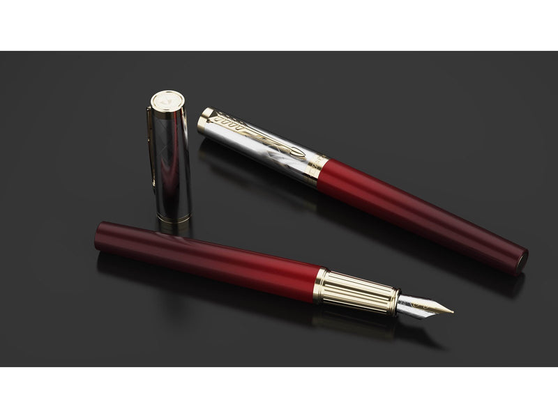 Parker Ingenuity Arnold Palmer Signature Limited Edition Red Gold Trim Fountain pen Fine tip Black ink
