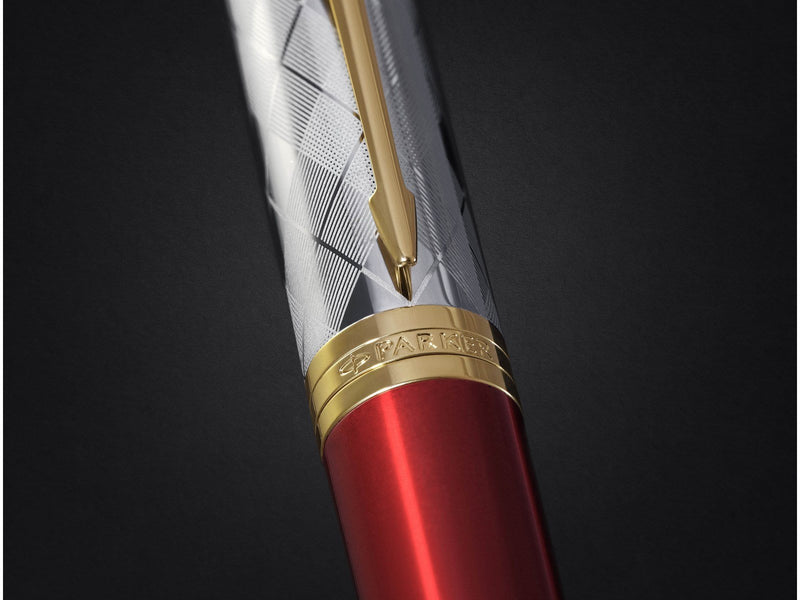 Parker Ingenuity Arnold Palmer Signature Limited Edition Red Gold Trim Fountain pen Fine tip Black ink