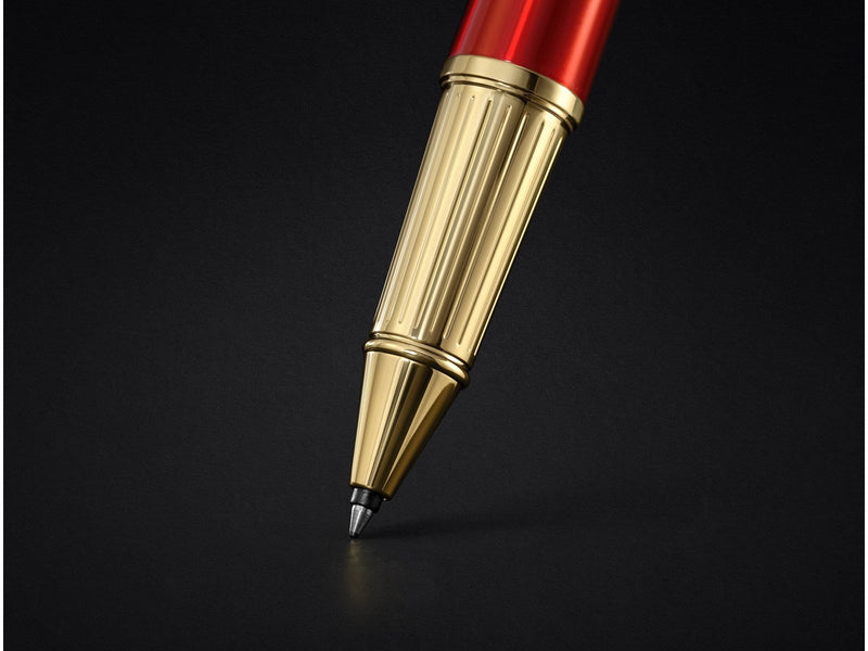 Parker Ingenuity Arnold Palmer Signature Limited Edition Red Gold Trim Rollerball Fine tip Black ink