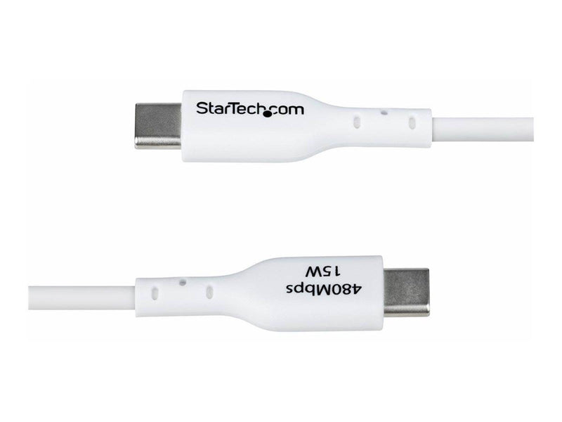 StarTech.com 3ft (1m) White USB-A to USB-C Charging Cable/Cord M/M - USB-C cable - USB to 24 pin USB-C - 1 m