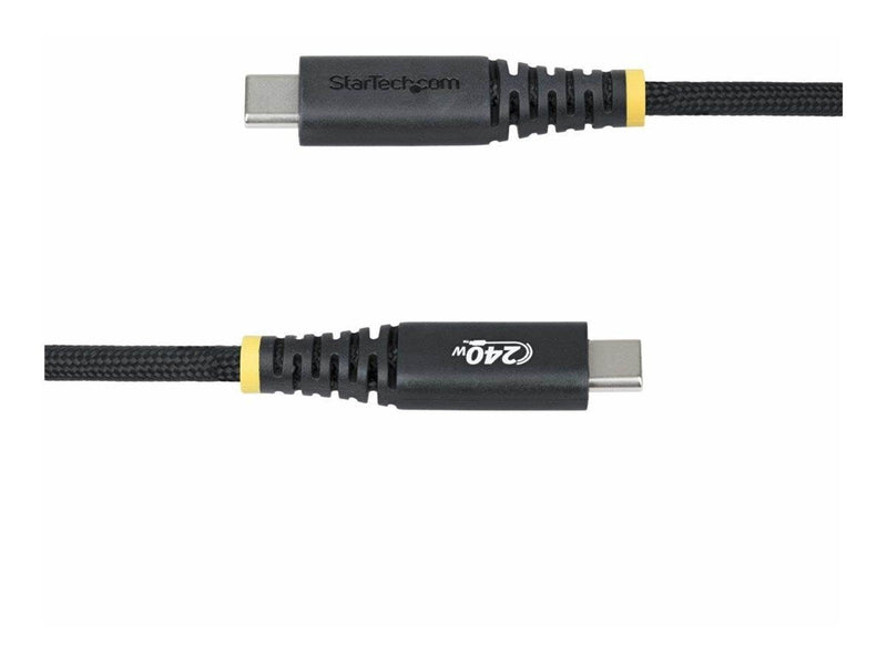 StarTech.com 10ft (3m) USB-C Charging Cable 240W Silicone Jacket - USB-C cable - 24 pin USB-C to 24 pin USB-C - 3 m