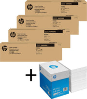 Bundle mit HP Original CLT-506L Toner 4er Multipack + 2.500 Blatt HP Kopierpapier hochweiß