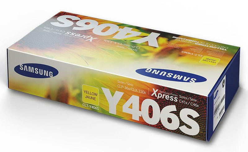 HP Original CLT-Y406S Toner gelb 1.000 Seiten (CLT-Y406S/ELS) für CLP-365/W, CLX-3305/FN/FW/W, Xpress C410W, C460FW