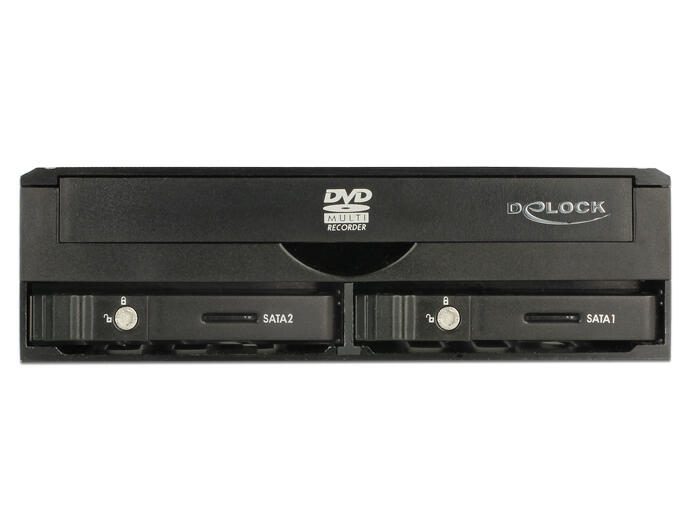 DeLOCK 5,25' Wechselrahmen für 5,25' Slim Laufwerk und 2,5' SATA HDD / SDD