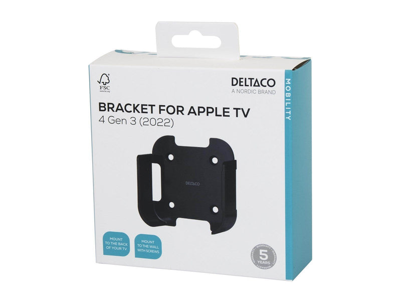 Deltaco IMP ARM-257 stand - adjustable arm - for mobile phone / tablet - black