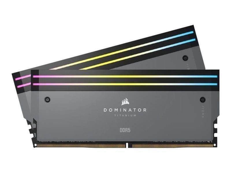 Corsair Dominator Titanium DDR5-6000 - 96GB - CL30 - Dual Channel (2 pcs) - AMD EXPO & Intel XMP - Grau mit RGB