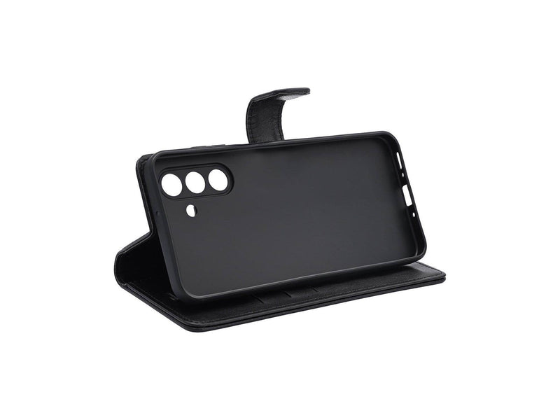 Radicover Phone Case Samsung A36 5G Flipcover Anti Radi RFID 3 Card Black PU