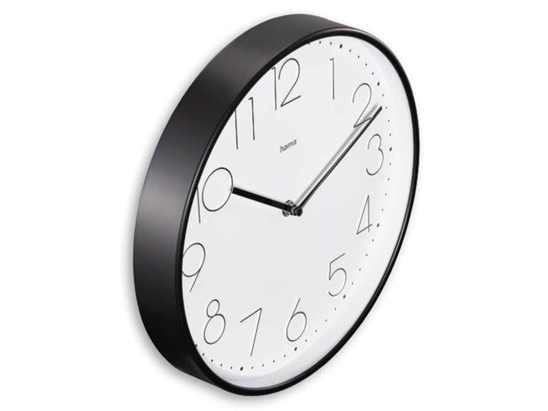 Hama Corsica Wall Clock 30 cm Black/White