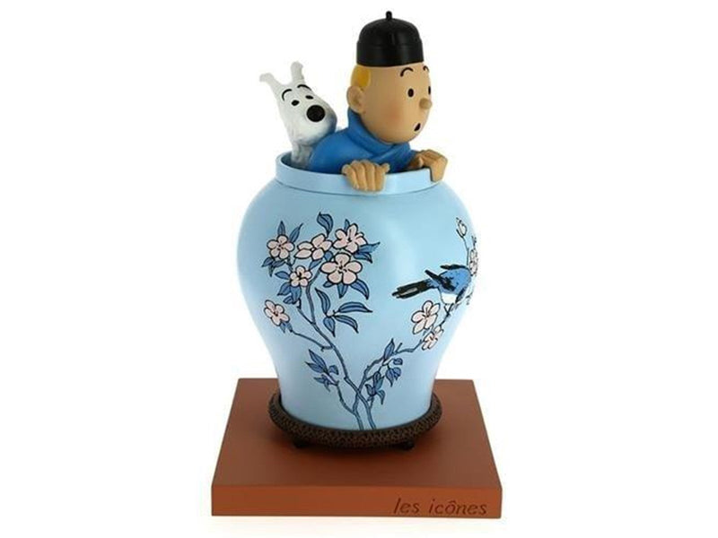 Tintin - looking up from the vase (The Blue Lotus) Statue - Figur