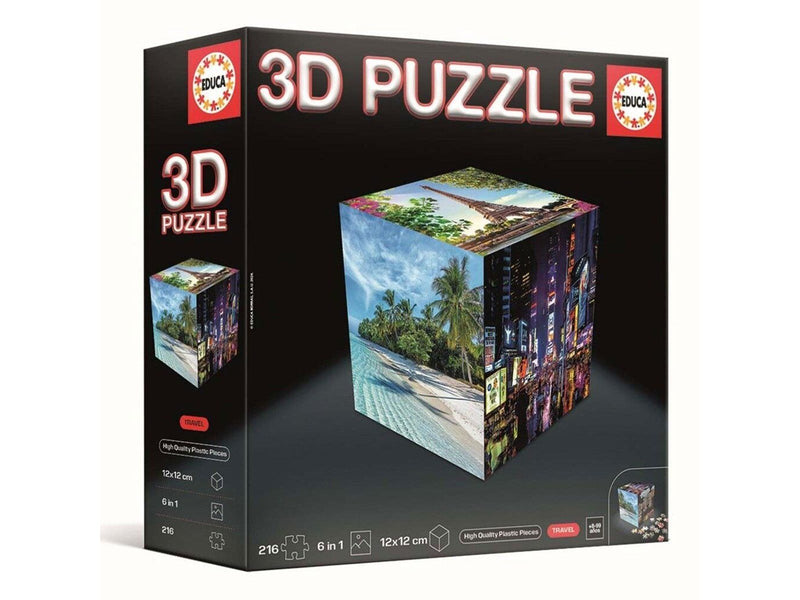 Educa 3D Puzzle Cube Travel