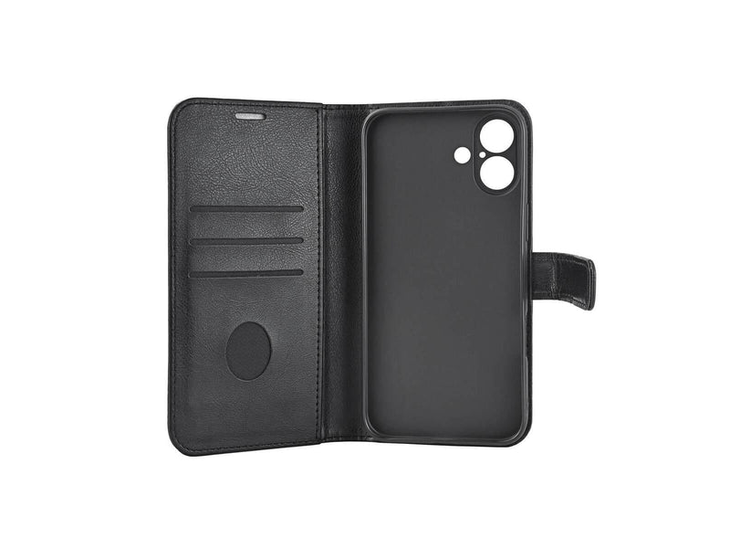 Radicover Wallet Case Anti-Radiation 3 Card RFID Black - iPhone 16 Plus