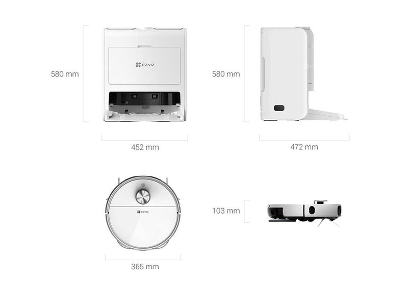 EZVIZ Roboter Staubsauger RS2 - White