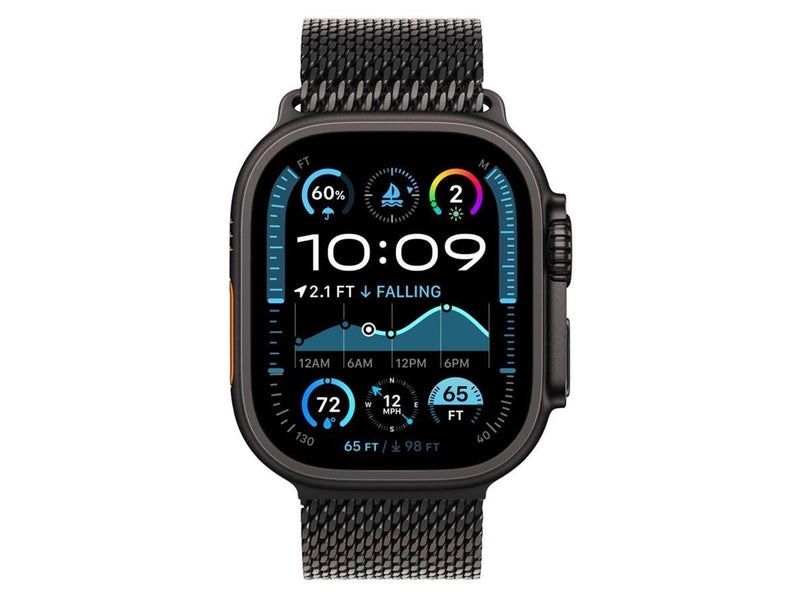 Lippa Apple Watch Stainless Steel incl. Lock 42/44/45/46/49 mm - Black