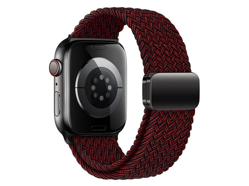 Lippa Apple Watch Nylon Strap incl. Magnetic Lock 42/44/45/46/49 mm - Red