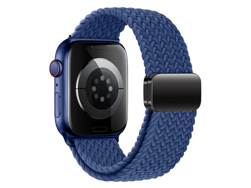 Lippa Apple Watch Nylon Strap incl. Magnetic Lock 42/44/45/46/49 mm - Blue