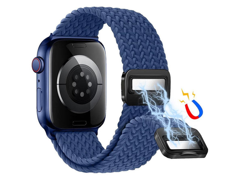 Lippa Apple Watch Nylon Strap incl. Magnetic Clasp 38/40/41 mm - Blue