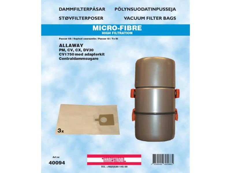 hanestroem Vaccum Cleaner Dustbags - 3 Pack
