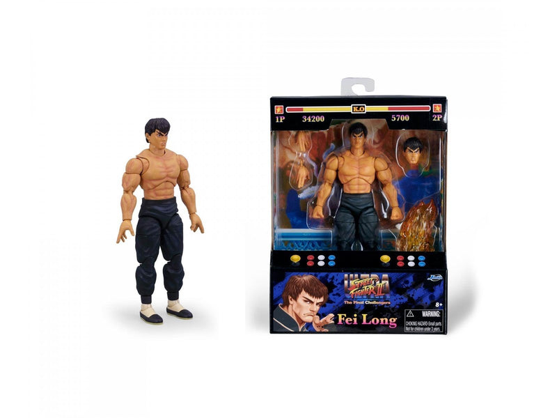 Jada Toys Street Fighter II Fei-Long 6" Figure