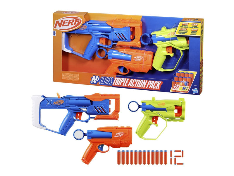 NERF N Series Triple Action Pack