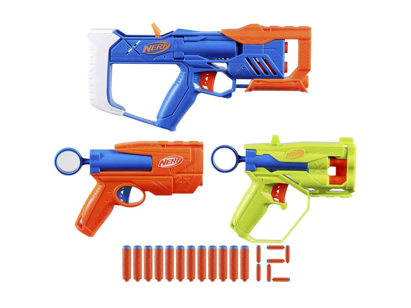 NERF N Series Triple Action Pack