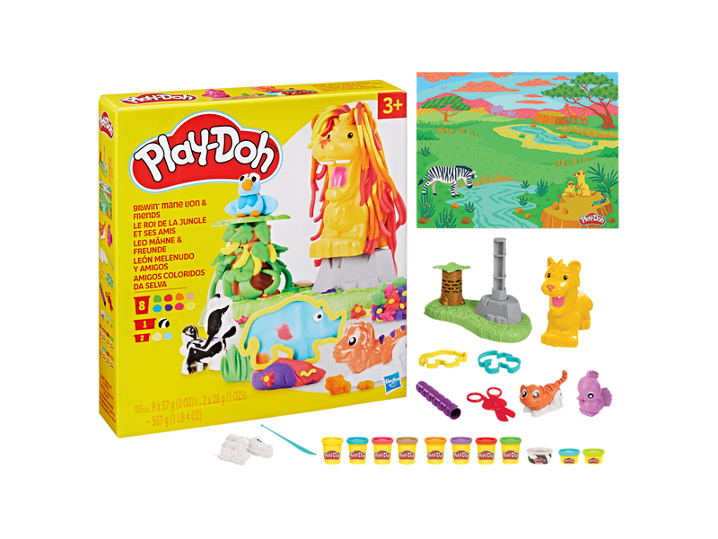 Play-Doh Growin' Mane Lion and Friends