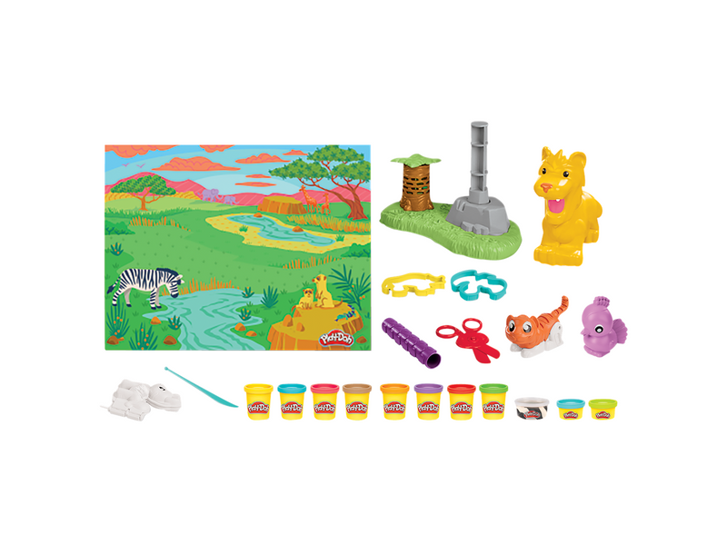 Play-Doh Growin' Mane Lion and Friends