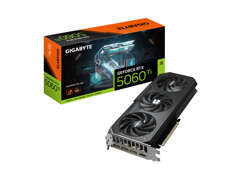 GIGABYTE GeForce RTX 5060 Ti GAMING OC - 8GB GDDR7 RAM - Grafikkarte