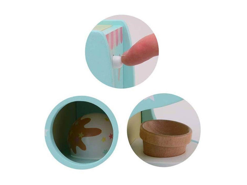 Joueco Wooden Ice Cream Maker with Ice Cream Balls 6 pcs.