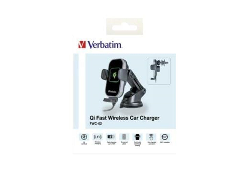 Verbatim Car Wireless Charging Holder - 15 Watt
