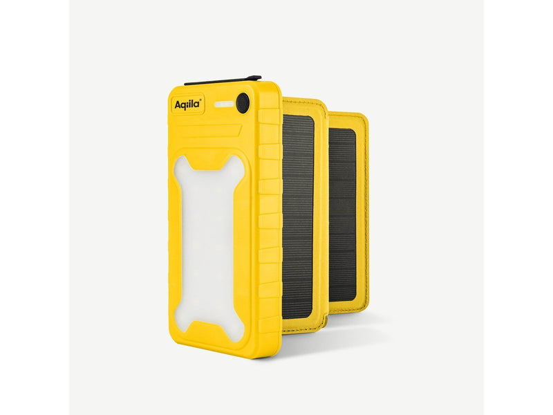 Aqiila Powerbird BS10 – Solar Powerbank (Akku) - Gelb - 10000 mAh