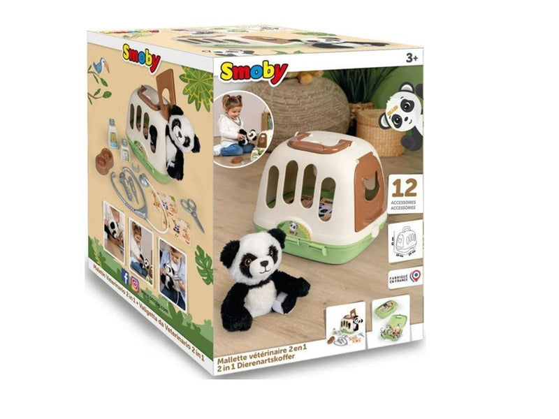 Smoby Animal Care Travel Basket with Panda 12pcs.