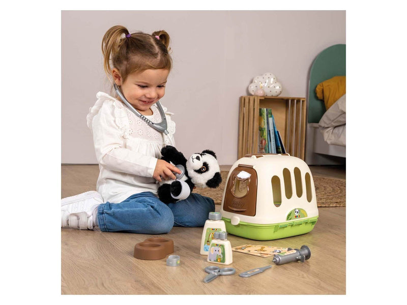 Smoby Animal Care Travel Basket with Panda 12pcs.