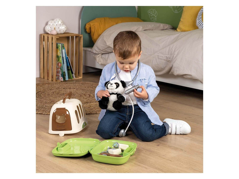 Smoby Animal Care Travel Basket with Panda 12pcs.