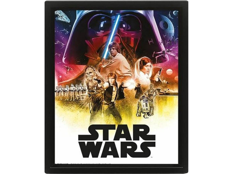 Pyramid - Wall Art- Star Wars (Episode IV & V) - Framed - Bild