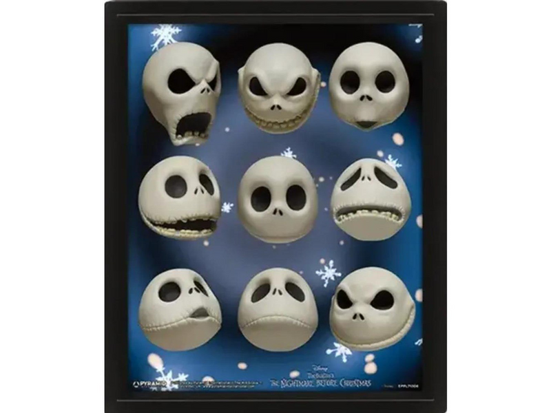 Pyramid - The Nightmare Before Christmas (Jack Expressions) - Framed - Bild