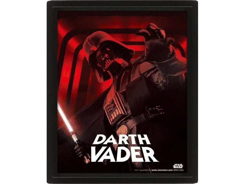Pyramid - Wall Art - Star Wars (Darth Vader) 3D Framed 20 x 25 cm - Bild