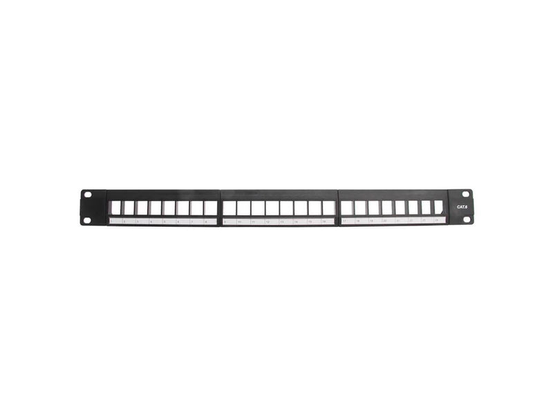 Triax Patch Panel 19" 1U Keystone CAT6 UTP 24 Portar