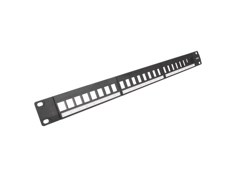 Triax Patch Panel 19" 1U Keystone CAT6 UTP 24 Portar