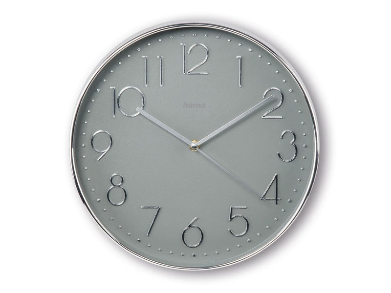 Hama Corsica Wall Clock 30 cm Silver