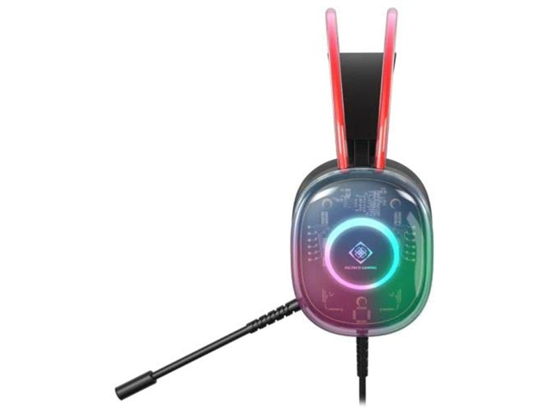 Deltaco DH230 Semi-Transparent Gaming Headset