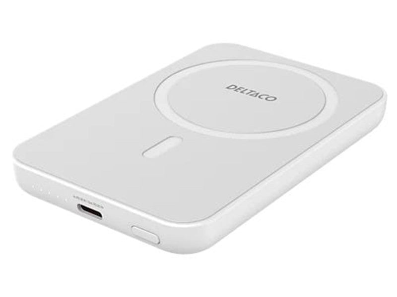 Deltaco Power Bank - 5000 mAh Powerbank (Akku) - Weiß - 5000 mAh