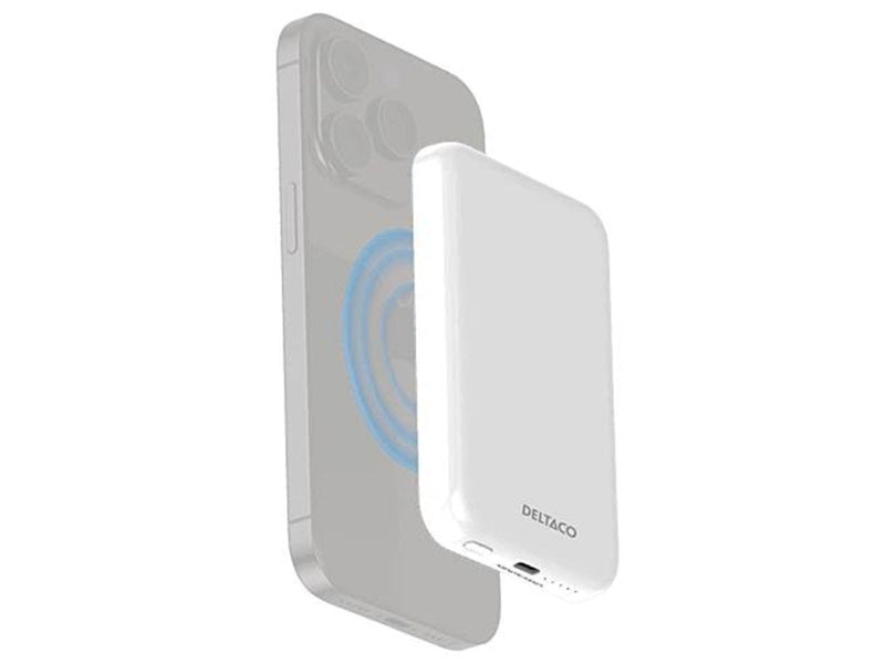 Deltaco Power Bank - 5000 mAh Powerbank (Akku) - Weiß - 5000 mAh